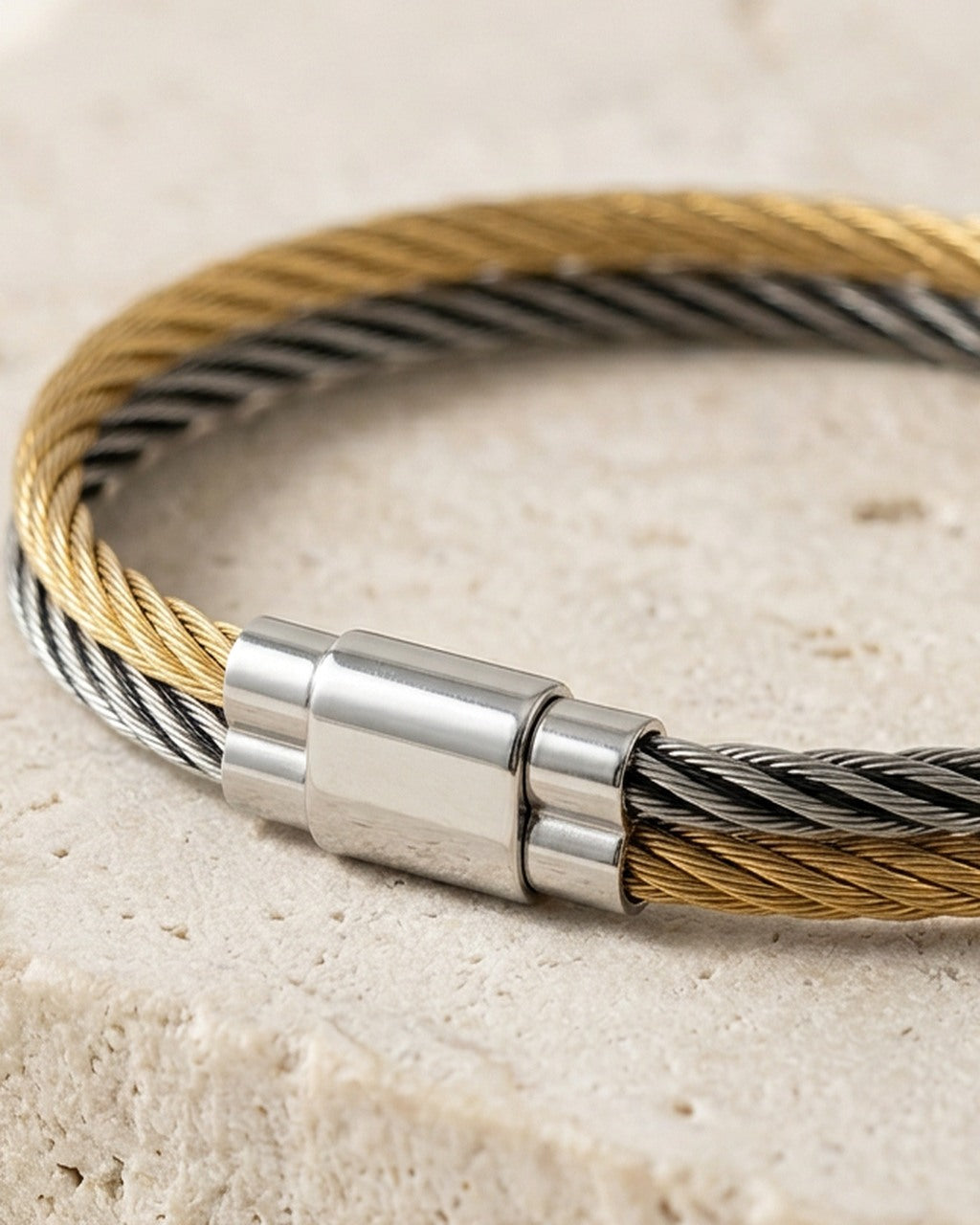 Duo Cable Bangle