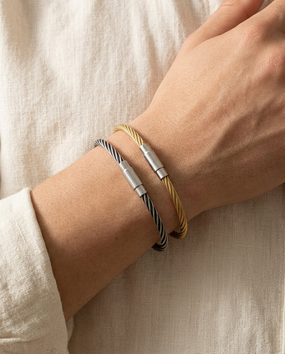 Duo Cable Bangle