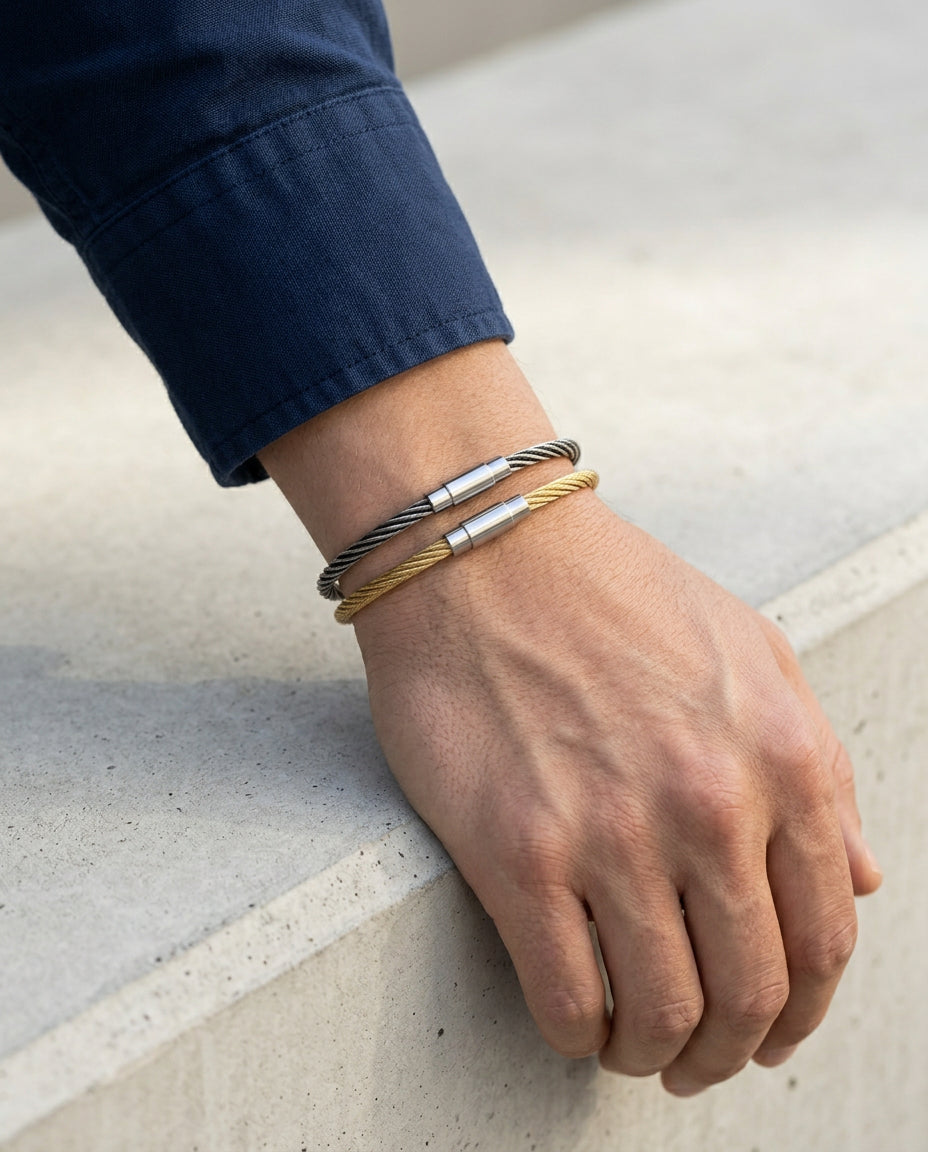 Duo Cable Bangle