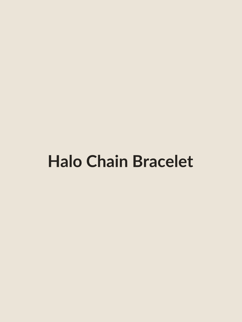 Halo Chain Bracelet in gold vermeil