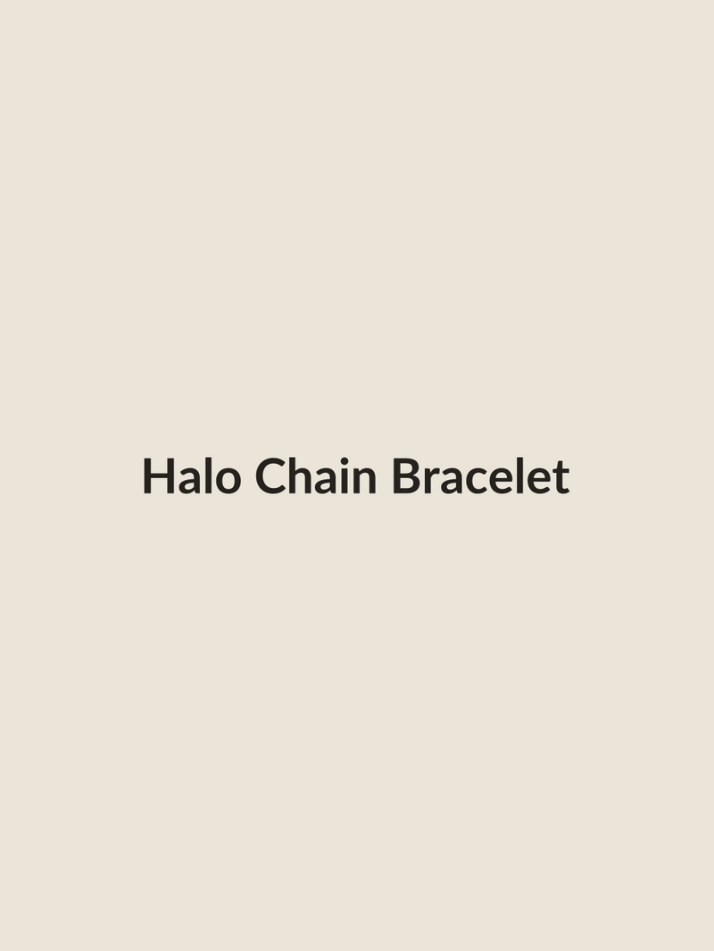 Halo Chain Bracelet in gold vermeil