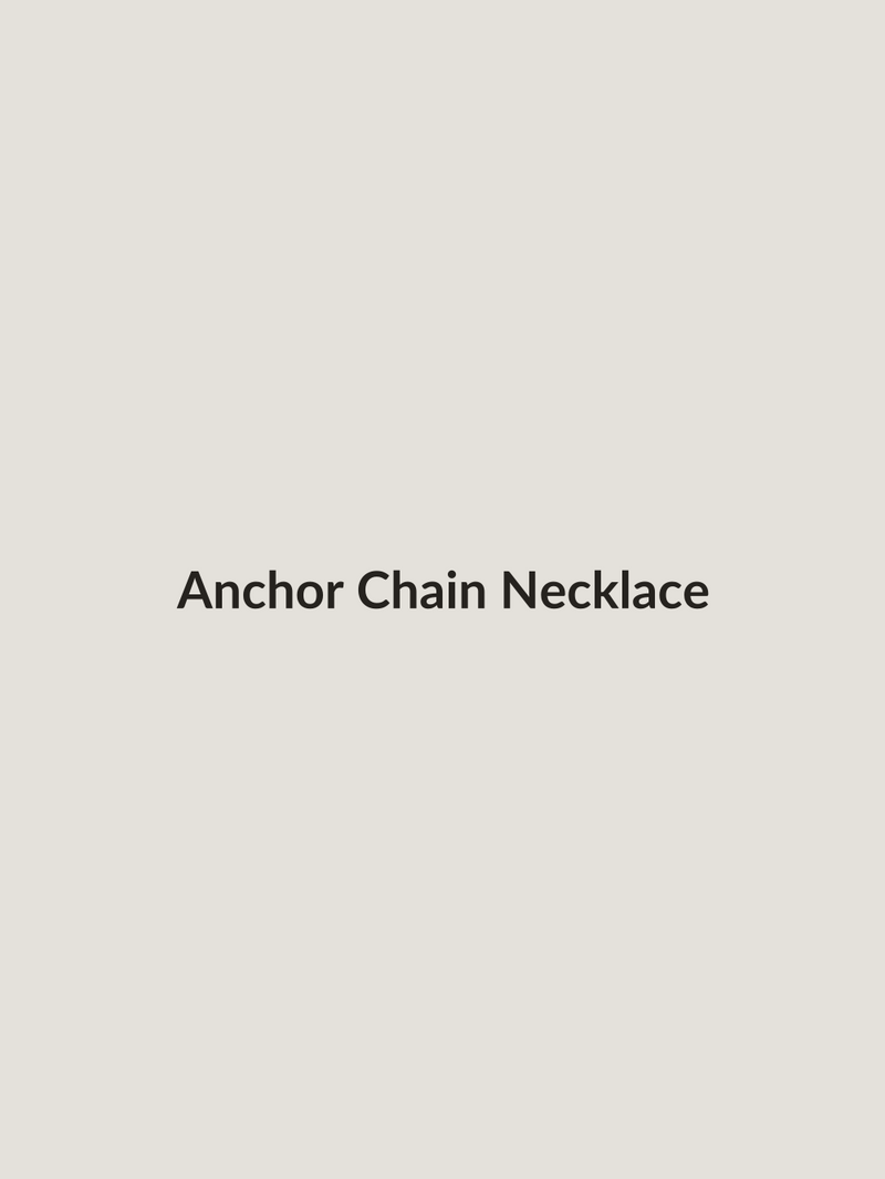 Anchor Chain Necklace in stainless steel