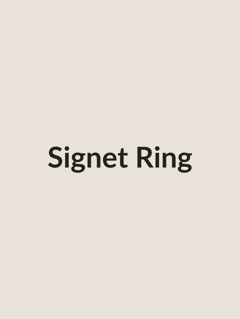 Signet Ring in stainless steel