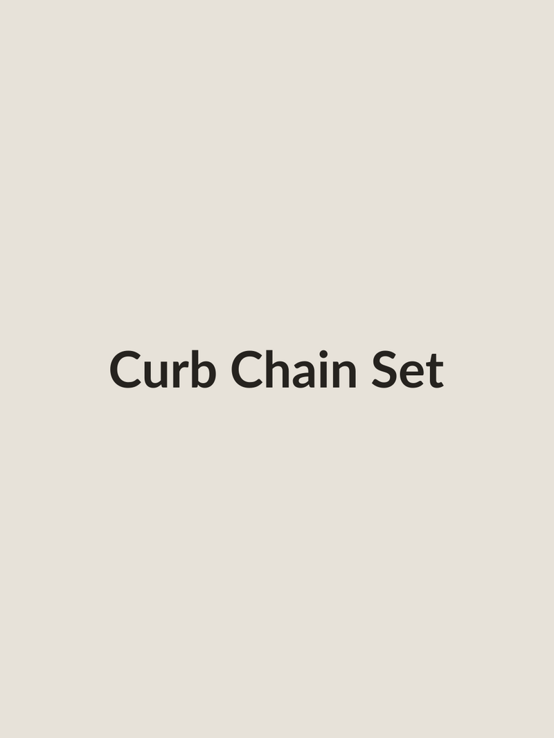 Curb Chain Set in stainless steel