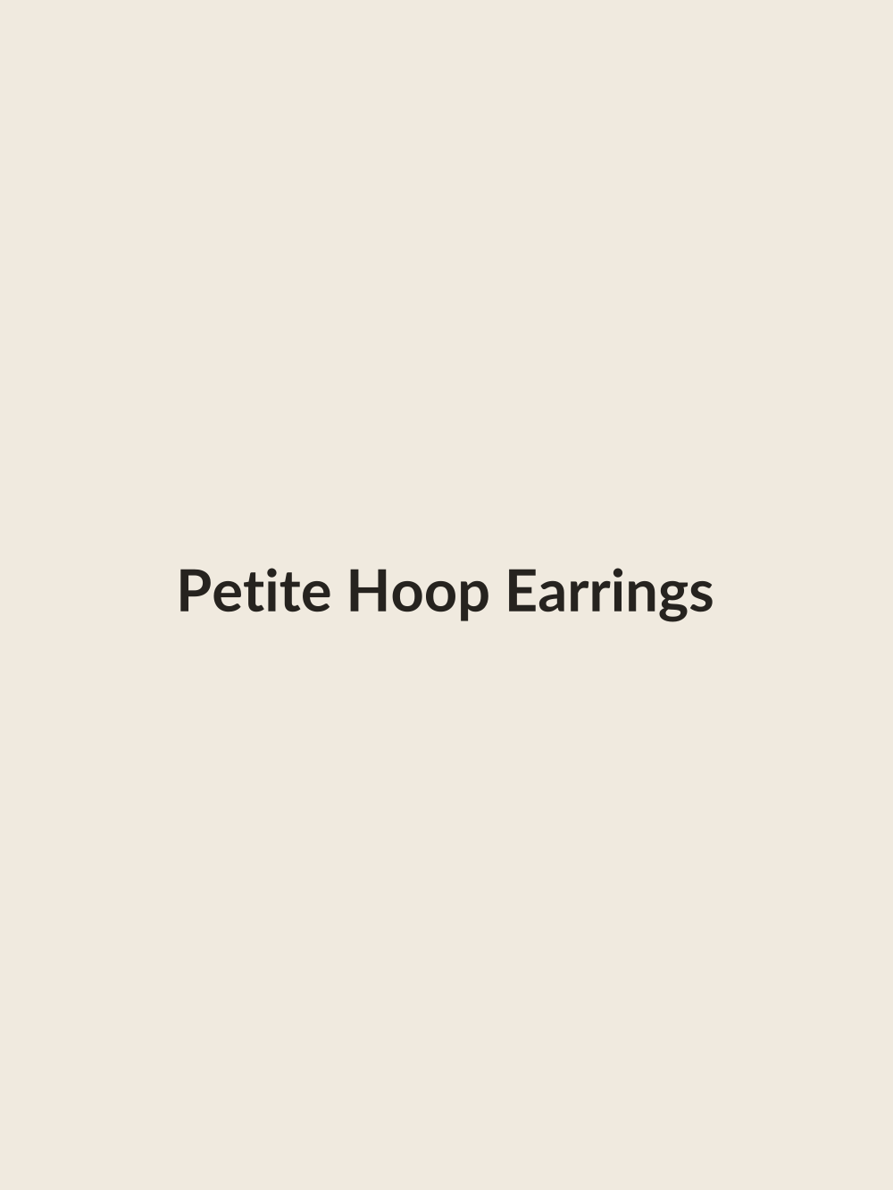 Petite Hoop Earrings in gold vermeil