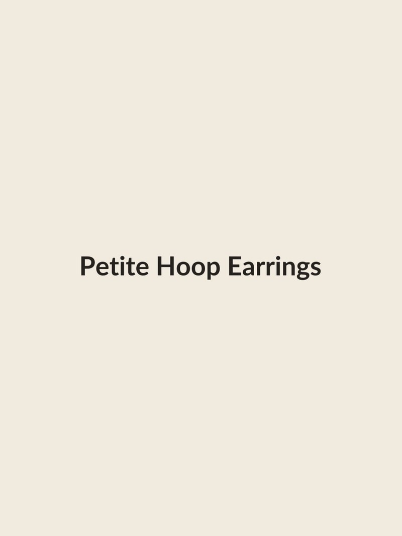 Petite Hoop Earrings in gold vermeil