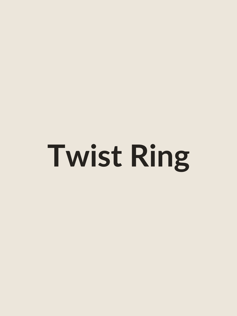Twist Ring in gold vermeil