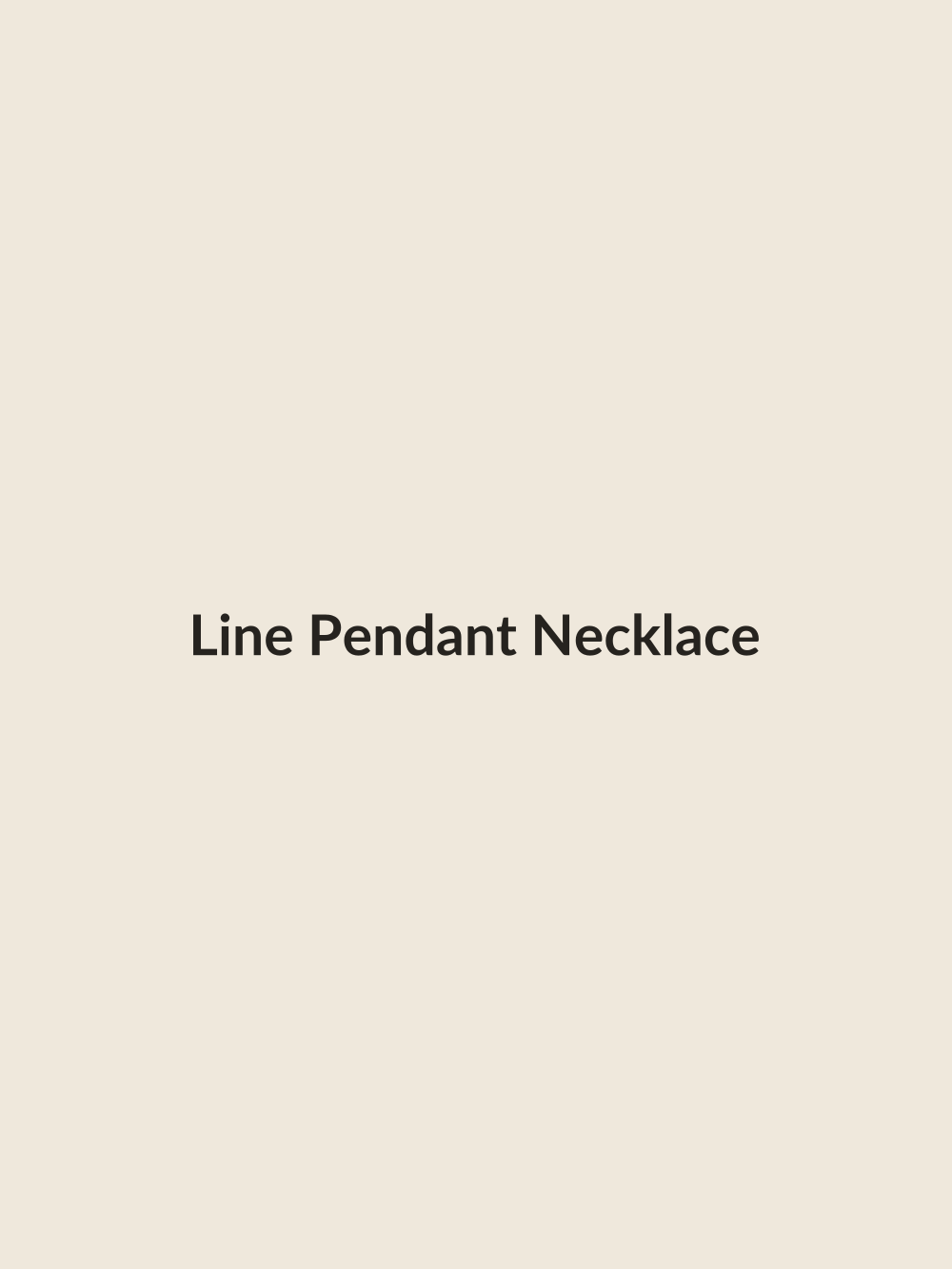 Line Pendant Necklace in gold vermeil