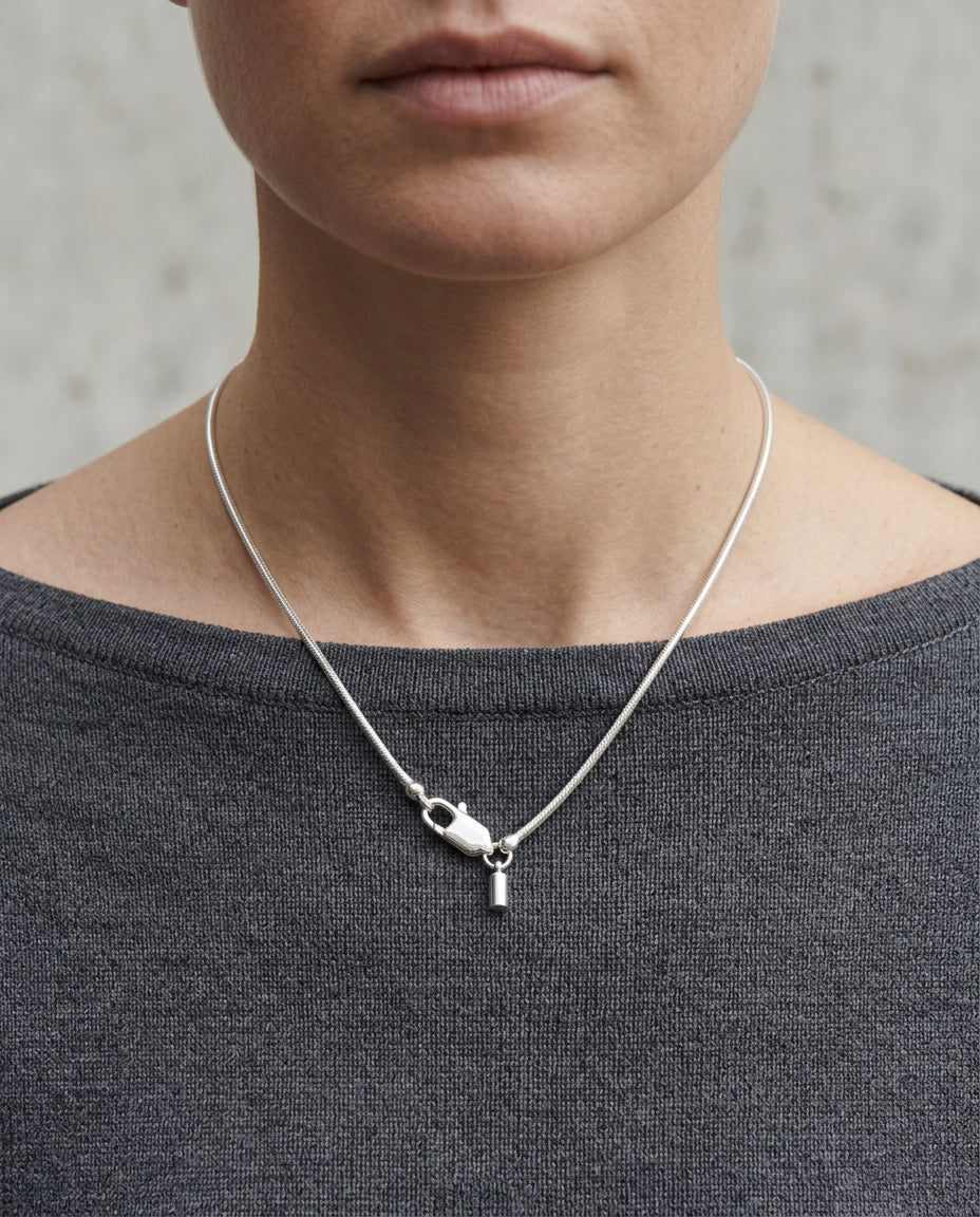 Silver Lock Necklace